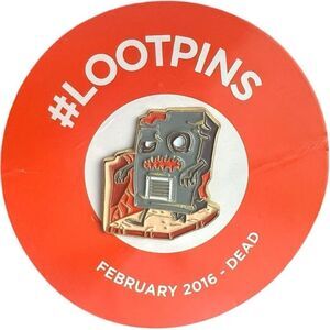 Loot Crate Lootpins February 2016 Dead Epic Power Pin Metal Enamel Hat Pin Lapel